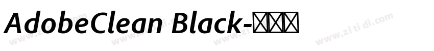 AdobeClean Black字体转换